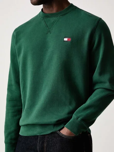 Суитчър Tommy Jeans зелено