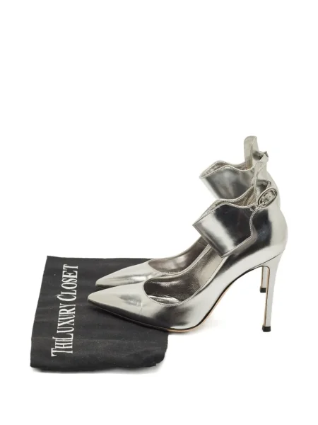 Pantofi cu toc Gianvito Rossi argintiu