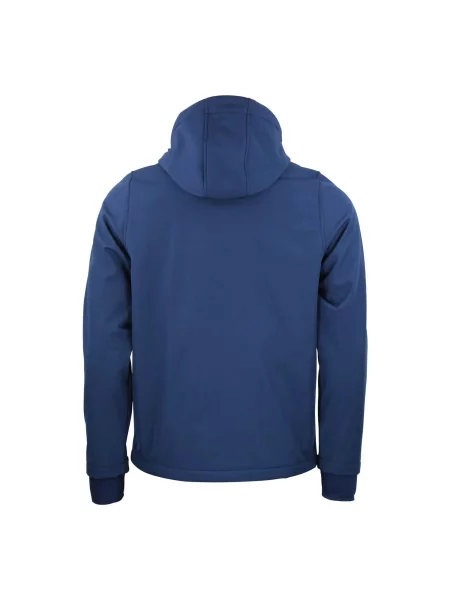 Kurtka softshell z kapturem Peak Mountain Claude niebieska