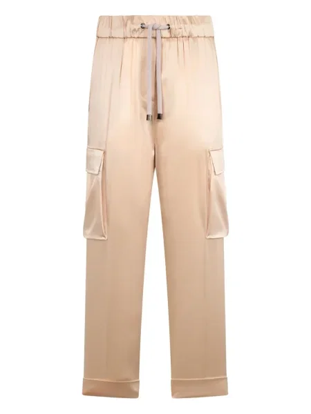 Pantaloni cargo Peserico din satin