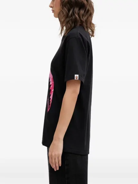 Tricou A Bathing Ape® cu imagine negru