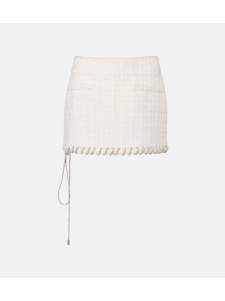 Spódnica Area tweedowa biała