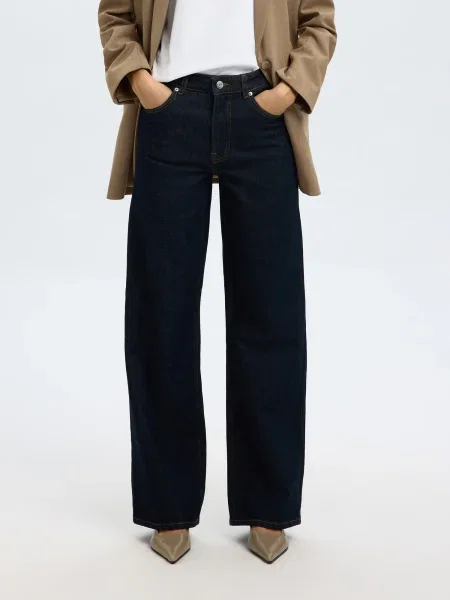 SELECTED Jeans SLFBEA-KORI noapte albastru