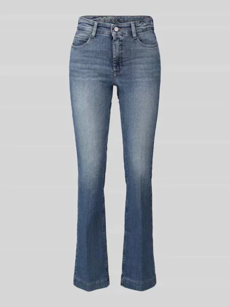 Jeansy Bootcut z mieszanki bawełny model DREAM BOOT' Mac niebieskie