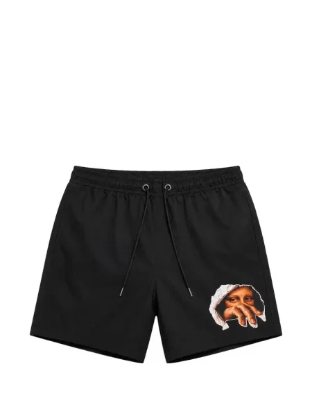 Slip de baie Melt cu imagine cu cordon negru