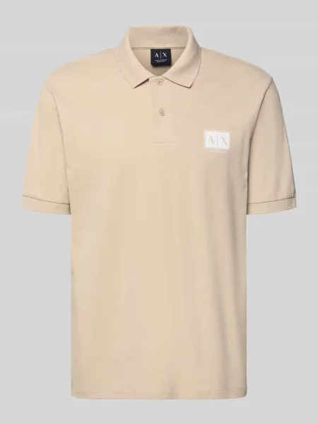 Koszulka polo o kroju regular fit z listwą guzikową Armani Exchange