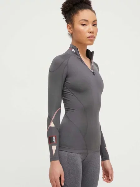 Функционална блуза с дълги ръкави Rossignol Infini Compression Race сиво