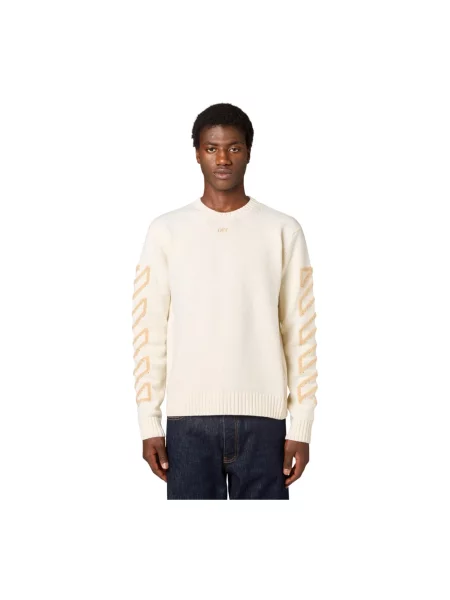 Sweter Off-white wełniany biały