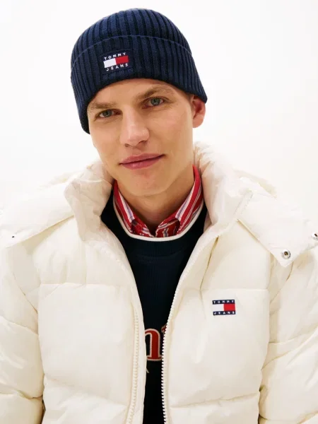 Căciulă Tommy Jeans Tjm Heritage Core Beanie Bleumarin alb