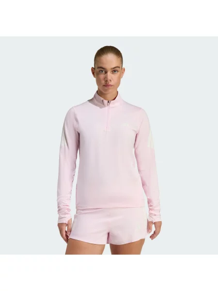 Bluza Iconic Running Zip różowa