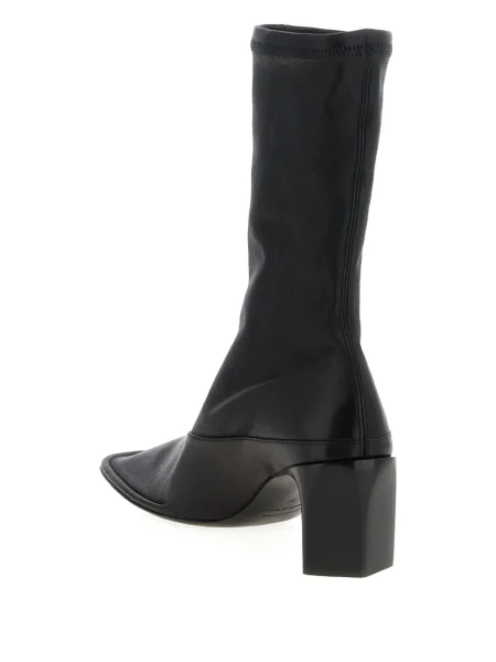 Botine Jil Sander din piele negru