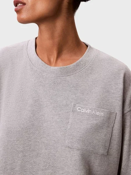 Лонгслів Calvin Klein з джерсі сірий