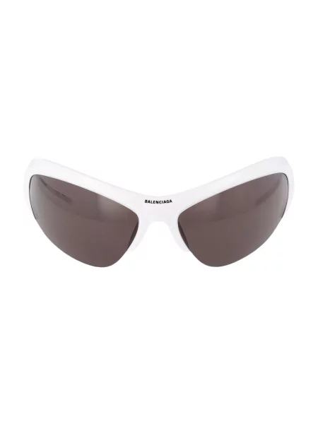 Lniane okulary przeciwsłoneczne Balenciaga białe