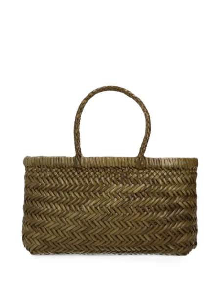 Geantă shopper Dragon Diffusion din piele fără toc verde