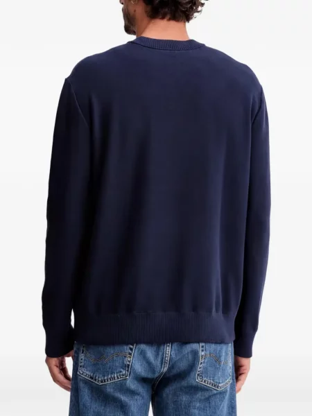 Hanorac Benetton cu broderie albastru