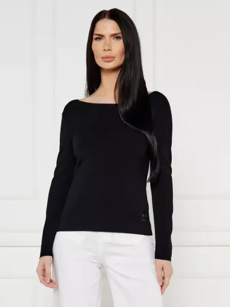 Armani Exchange Bluză negru