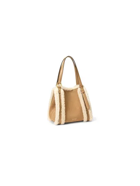 Ročna torba LAUREN RALPH LAUREN Rjava bež