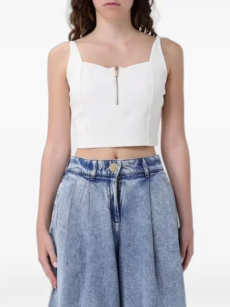 Decupat top Emporio Armani alb