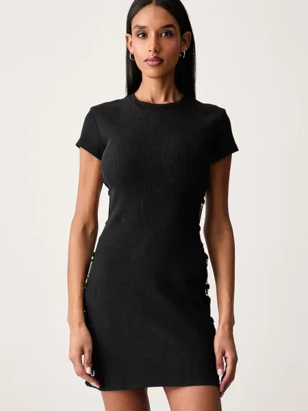 The Ragged Priest rochie din cu negru