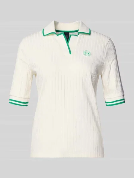 Koszulka polo o kroju regular fit z Mieszanka Marc Cain białe