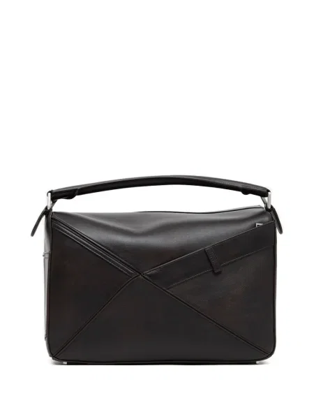 Geantă Loewe cu imprimeu geometric maro
