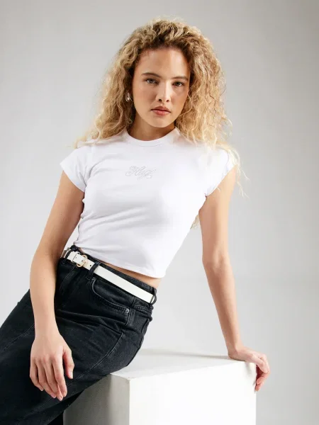 HUGO Tricou Dome_B alb