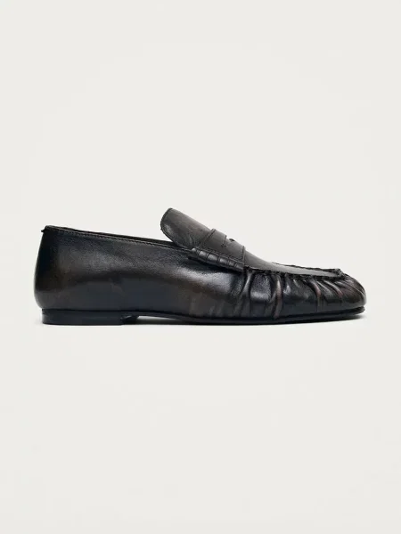 Alohas loafersy skórzane Aven brązowe