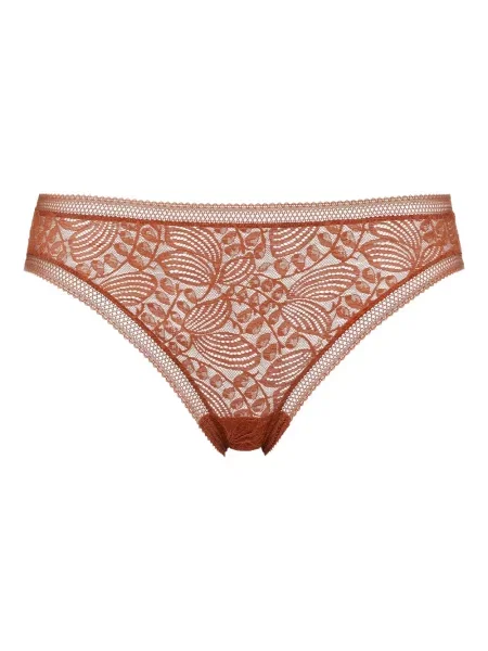 Chiloți Eres din dantelă maro