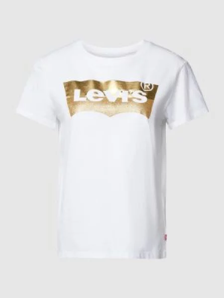 T-shirt z nadrukiem z logo model ‘THE PERFECT TEE’ Levi's biała