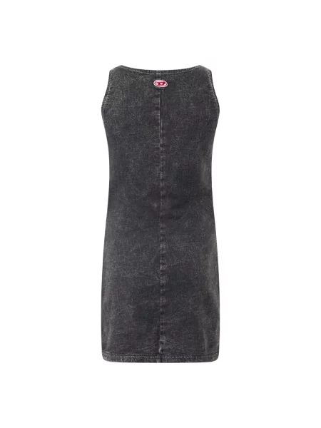 Sukienka jeansowa Diesel do biegania szara