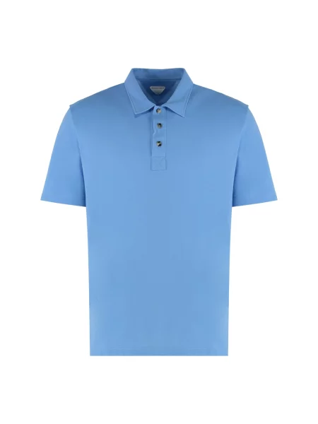 Koszulka polo Bottega Veneta niebieska