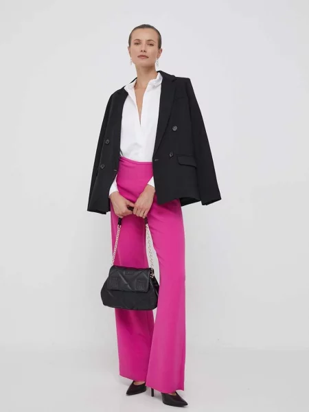 Nohavice Emporio Armani ružová