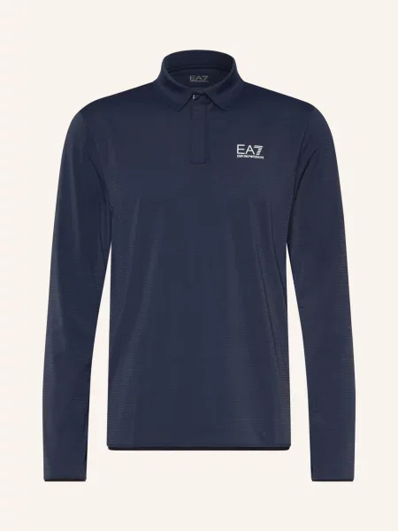 Emporio Armani Funkční Polokošile Regular Fit tmavě modrá
