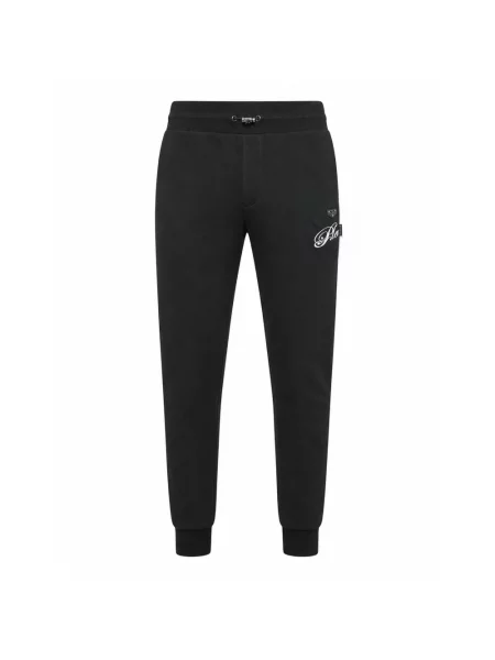 Spodnie dresowe Philipp Plein typu teddy czarne