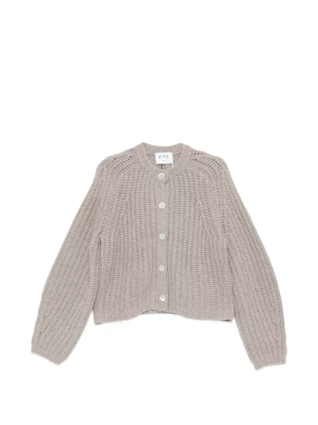 Cardigan Ftc tricotate chunky gri