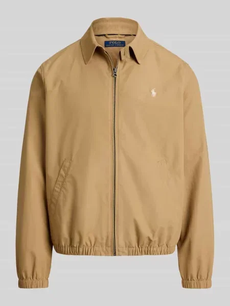 Kurtka blouson z czystej bawełny w kroju regular fit Polo Ralph Lauren brązowa
