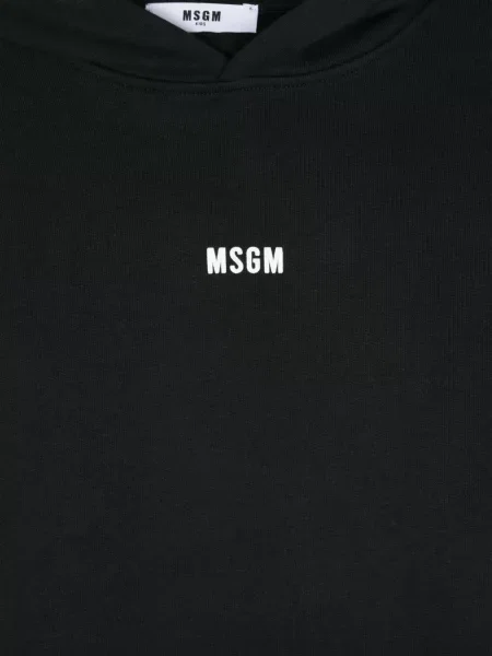 Dětska mikina s kapucí Msgm černá