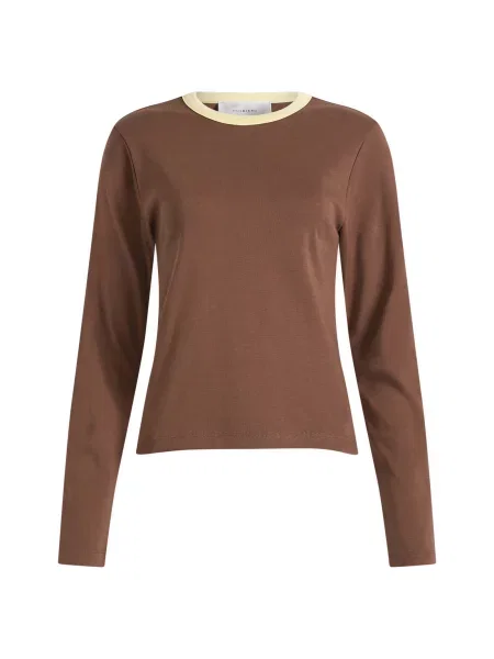 Koszulka Hosbjerg z długim rękawem brązowa