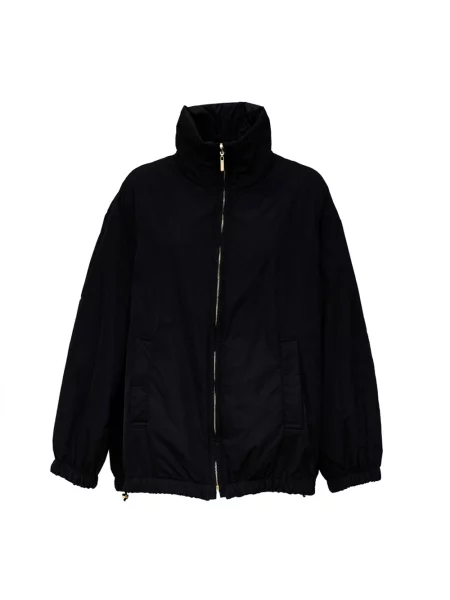 Kurtka bomber Max Mara pikowany czarny
