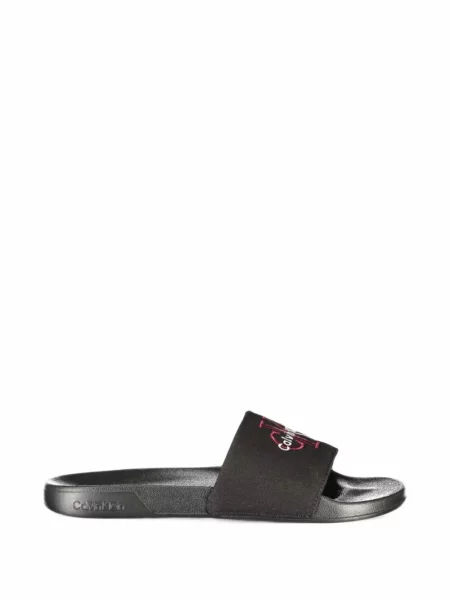 Papuci Calvin Klein cu imagine negru