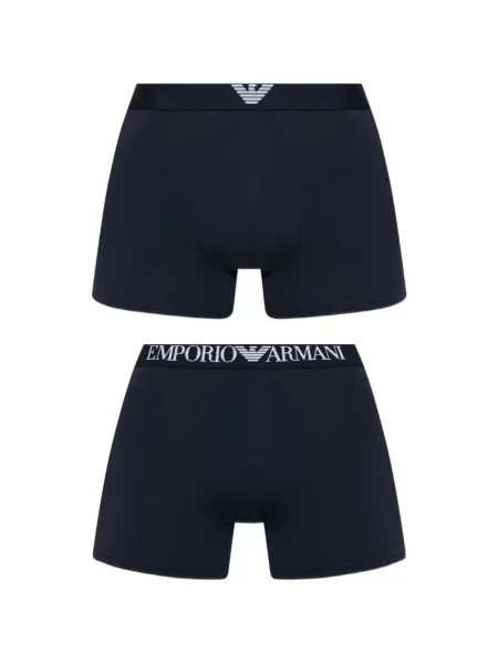 Boxeralsó Emporio Armani autogrammal kék