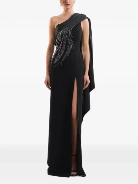 Rochie maxi Imroska cu un umăr gol negru