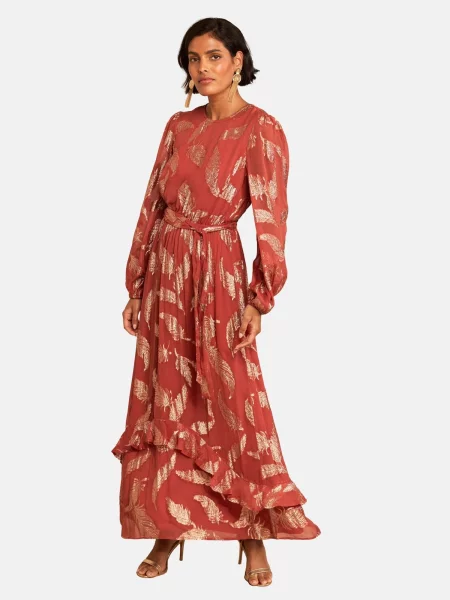 Love & roses Rochie de seară Eid homar / argintiu portocaliu
