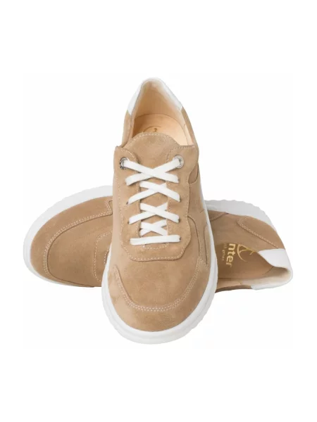 Sneakersy Ganter zamszowe brązowe