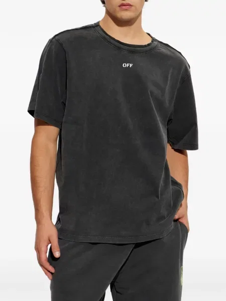Tricou Off-white cu imagine alb