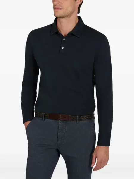 Tricou polo Slowear albastru