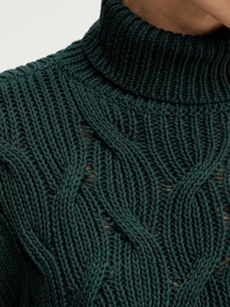 Светр Armani Exchange легкий гольф зелений