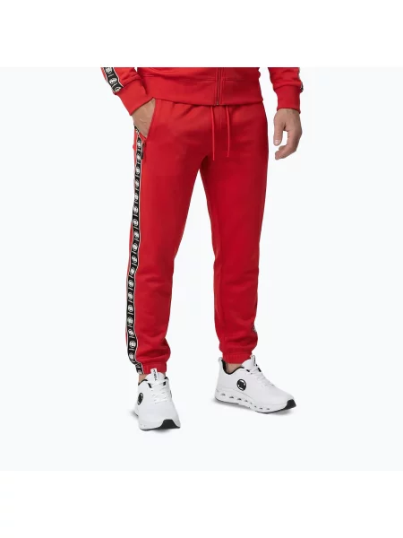 Pantaloni pentru bărbați Pitbull Track Powers fluo/red roșu