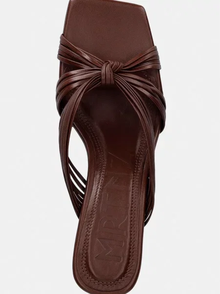 Кожаные шлепанцы Souliers Martinez