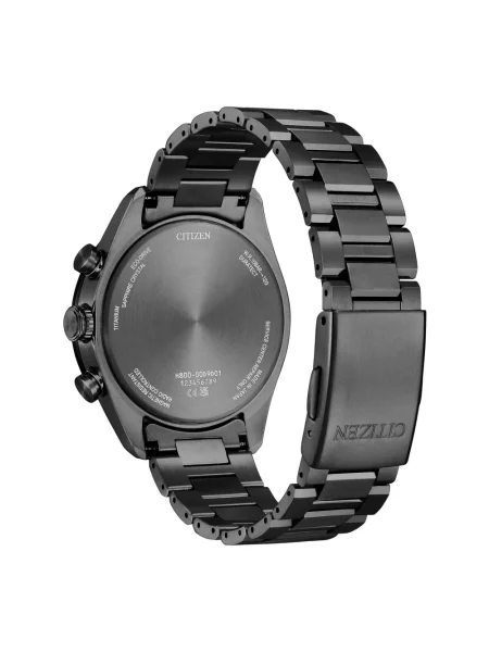 Lniany zegarek Citizen czarny